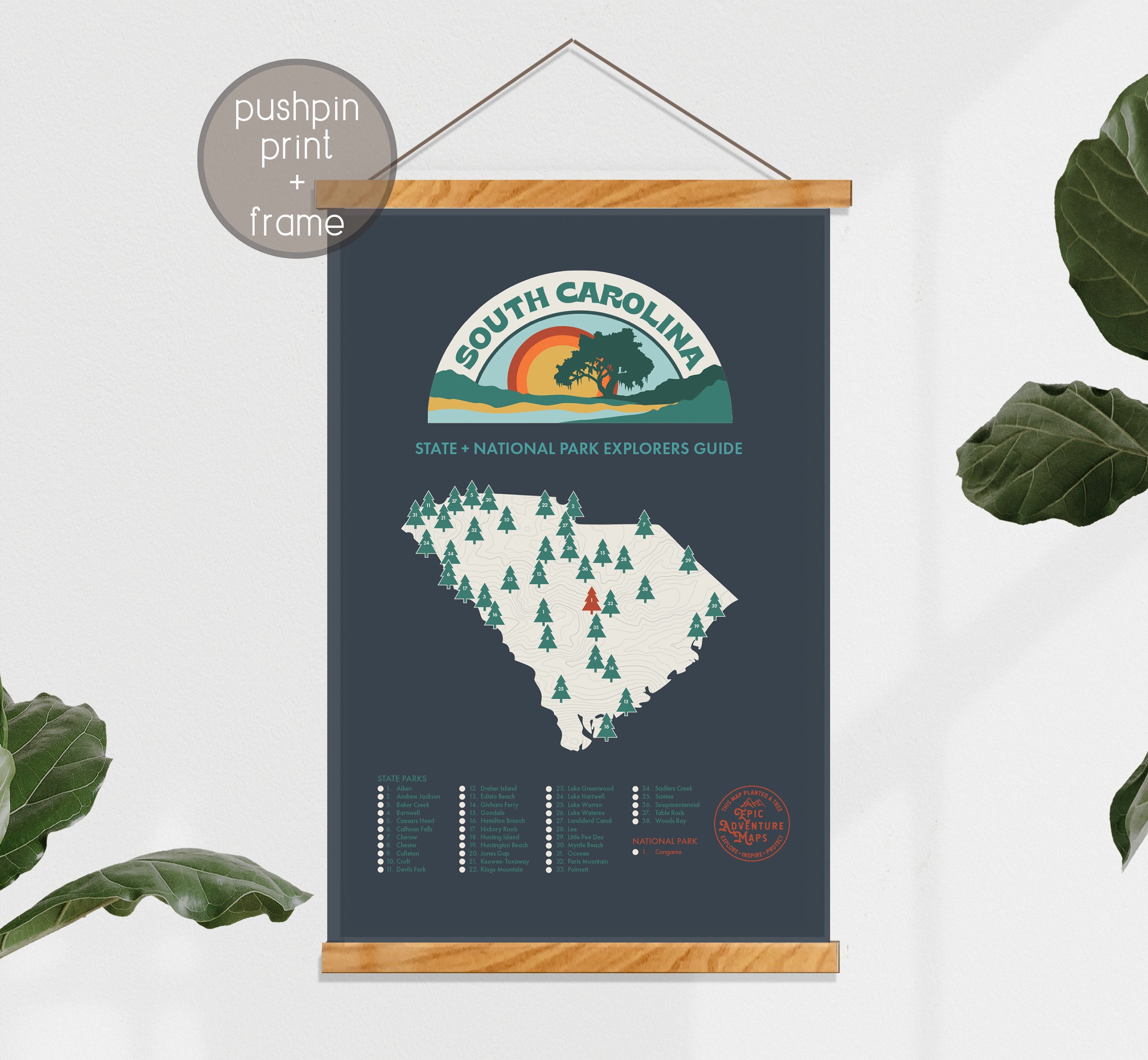 South Carolina Parks  Map