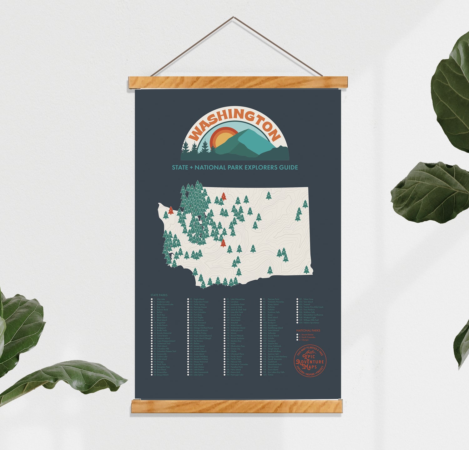 Washington Parks  Map
