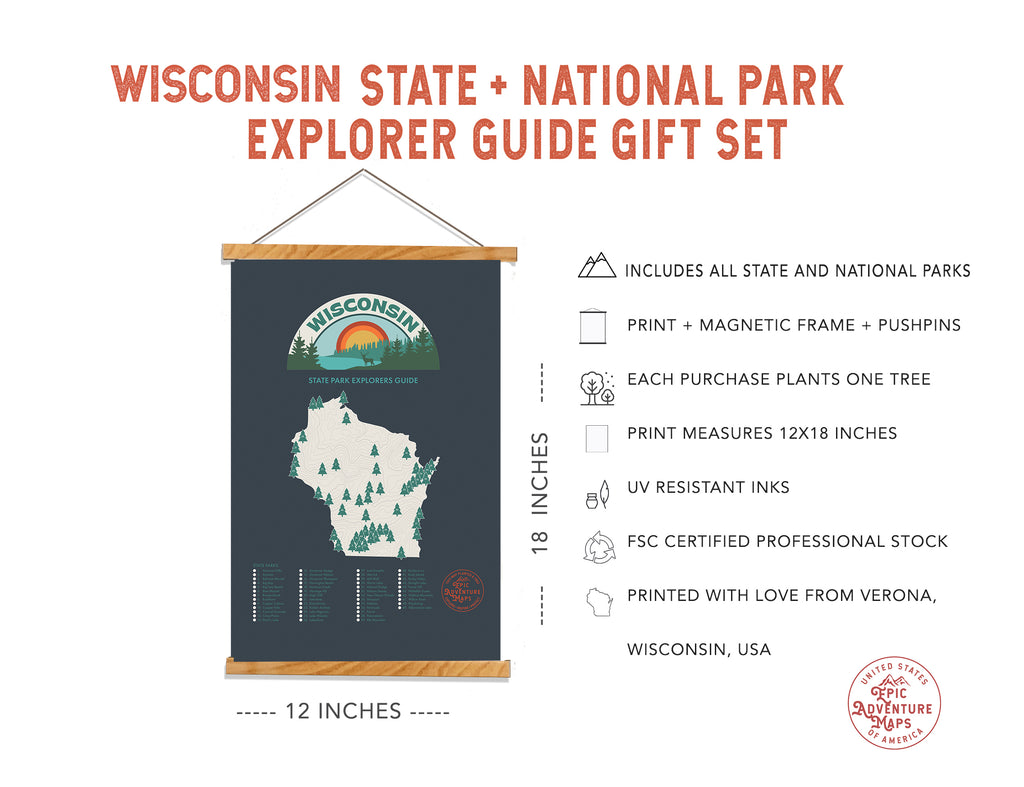 Wisconsin Parks  Map