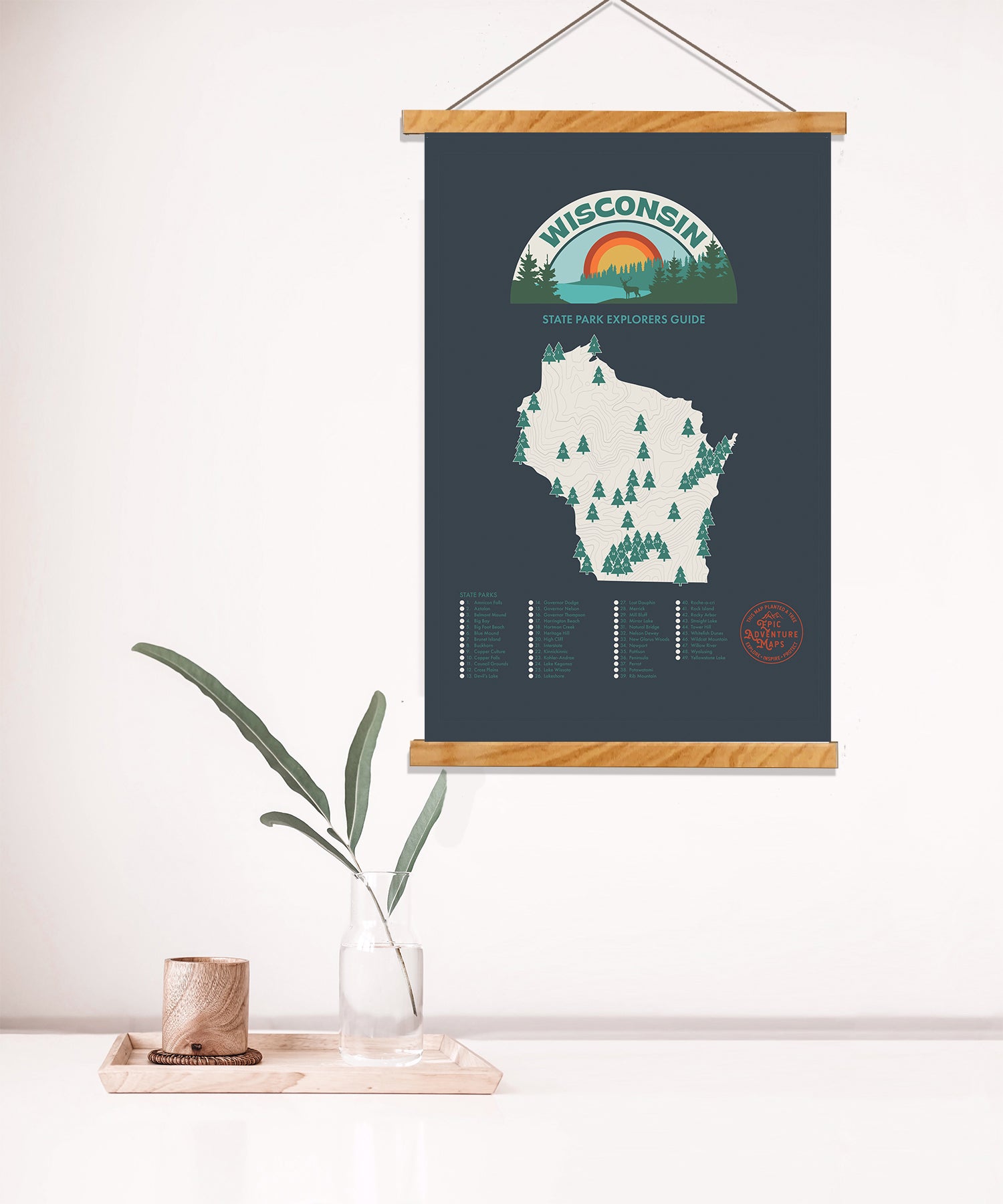 Wisconsin Parks  Map