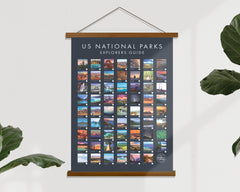 National Park Pushpin Poster