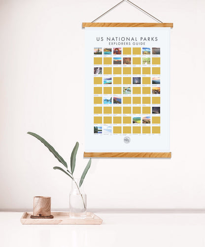 National Park Scratch Off Poster